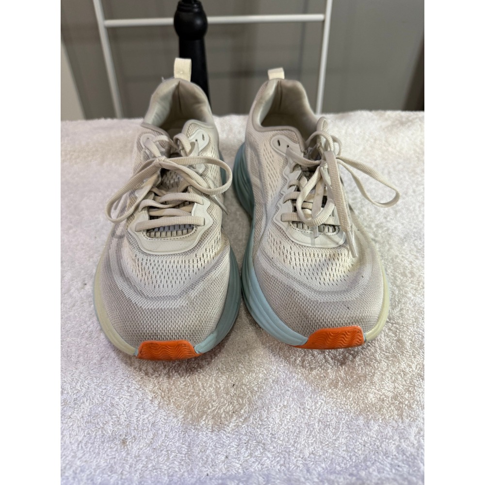 Avia Womens Athletic Sneakers Cream Blue Orange Running Shoes Size 9.5W
